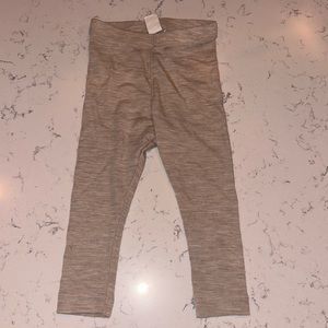 Oatmeal color wool leggings